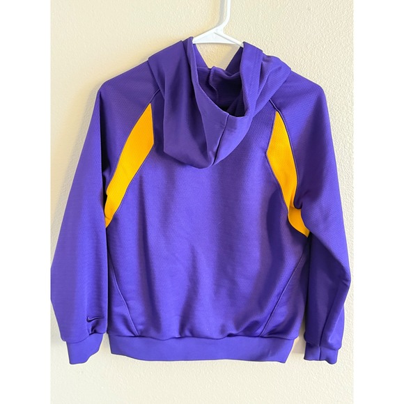 Nike NWT Kobe Bryant Mamba Kids Hoodie and Shorts Set Purple Yellow Size Large - Picture 6 of 10